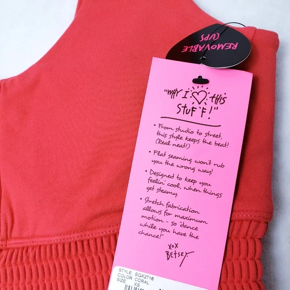 Betsey Johnson Smock Hem Bra